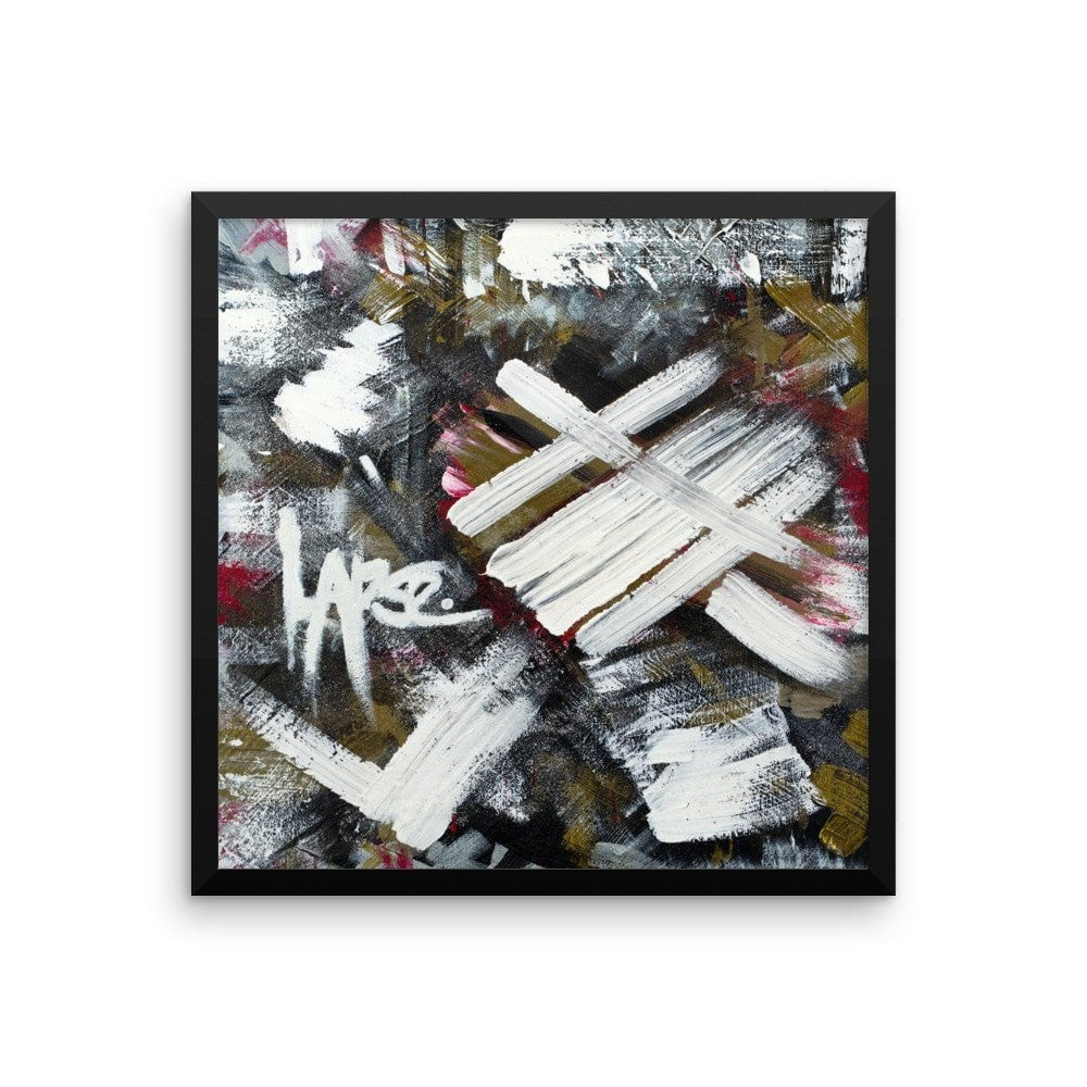 Lapse. Enhanced Matte Paper Framed Poster Abstract Deep