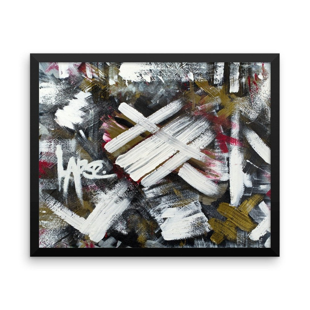 Lapse. Enhanced Matte Paper Framed Poster Abstract Deep