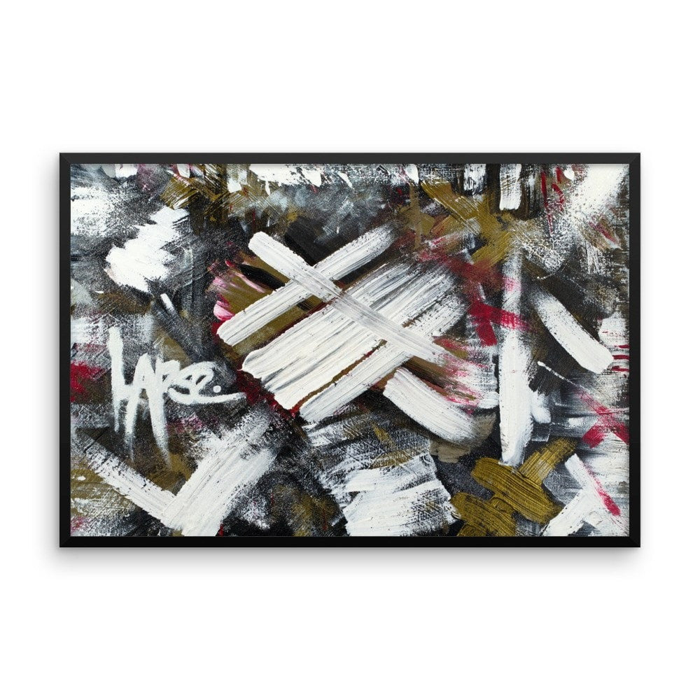Lapse. Enhanced Matte Paper Framed Poster Abstract Deep