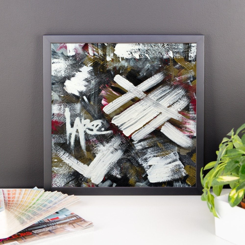 Lapse. Premium Luster Photo Paper Framed Poster Abstract Deep