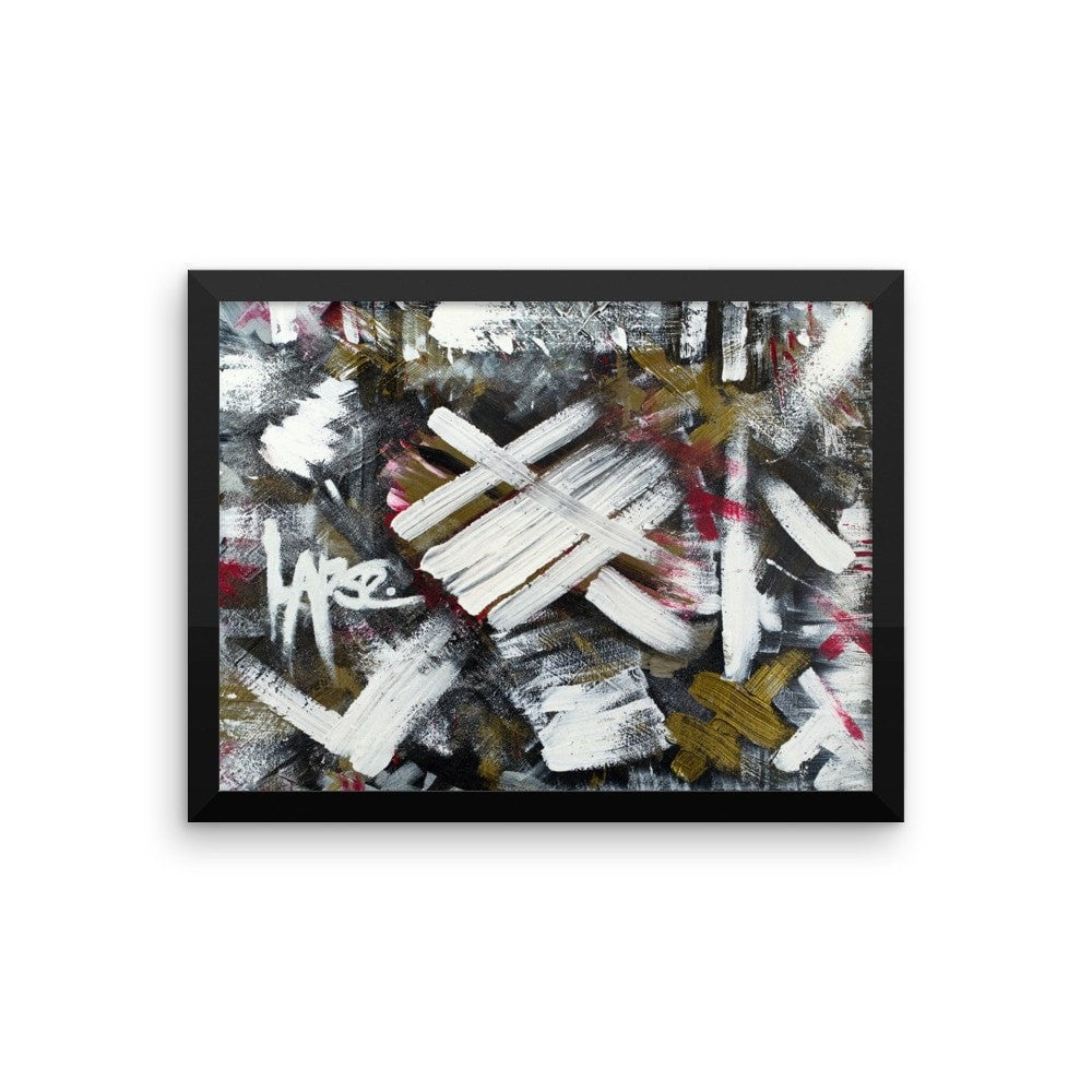 Lapse. Premium Luster Photo Paper Framed Poster Abstract Deep