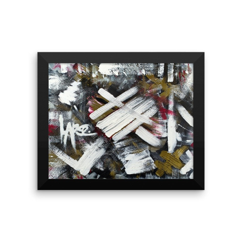 Lapse. Premium Luster Photo Paper Framed Poster Abstract Deep