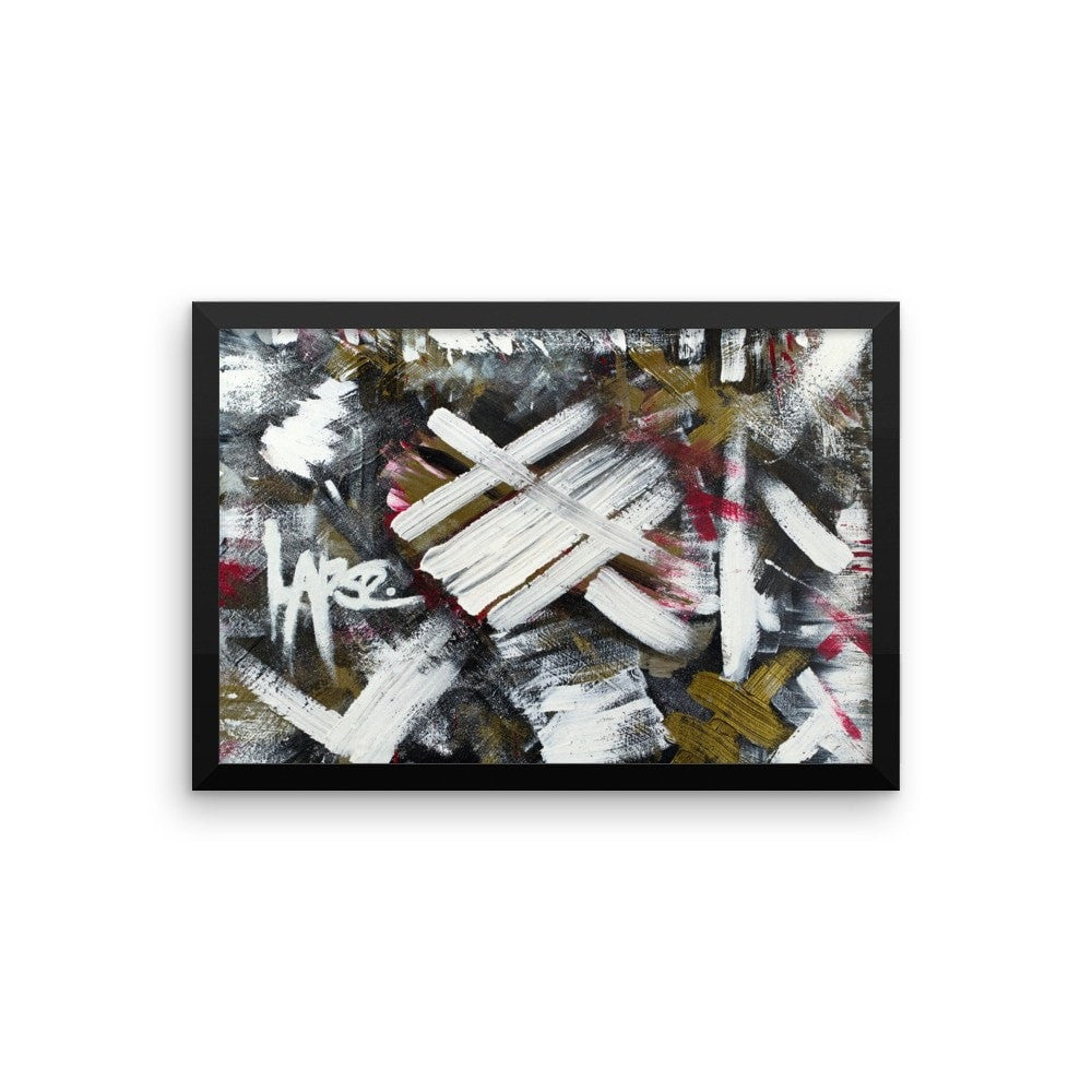 Lapse. Premium Luster Photo Paper Framed Poster Abstract Deep
