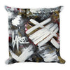 Lapse. Square Pillow Abstract Deep