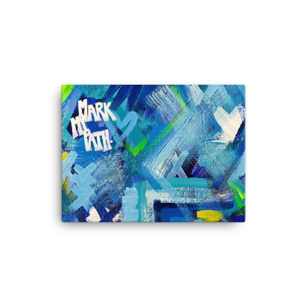 Mark My Path. Canvas Abstract Deep