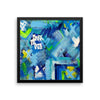 Mark My Path. Enhanced Matte Paper Framed Poster Abstract Deep