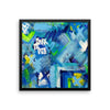 Mark My Path. Enhanced Matte Paper Framed Poster Abstract Deep