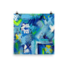 Mark My Path. Enhanced Matte Paper Poster Abstract Deep