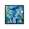 Mark My Path. Premium Luster Photo Paper Framed Poster Abstract Deep