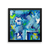 Mark My Path. Premium Luster Photo Paper Framed Poster Abstract Deep