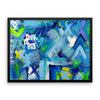 Mark My Path. Premium Luster Photo Paper Framed Poster Abstract Deep