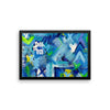 Mark My Path. Premium Luster Photo Paper Framed Poster Abstract Deep