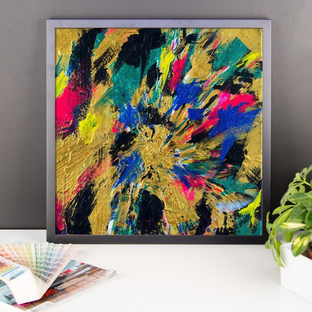No Name. Enhanced Matte Paper Framed Poster Abstract Deep