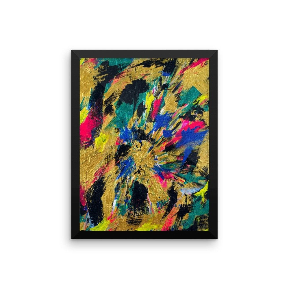 No Name. Enhanced Matte Paper Framed Poster Abstract Deep