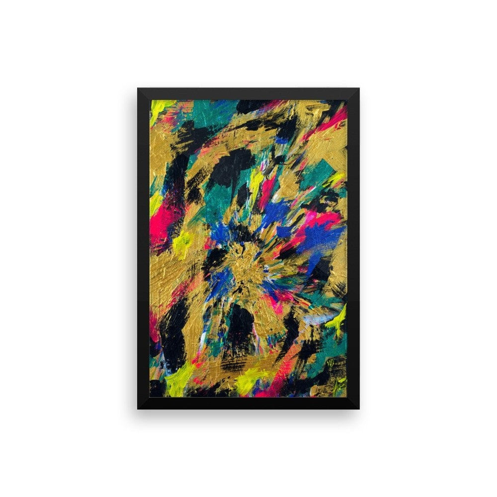 No Name. Enhanced Matte Paper Framed Poster Abstract Deep