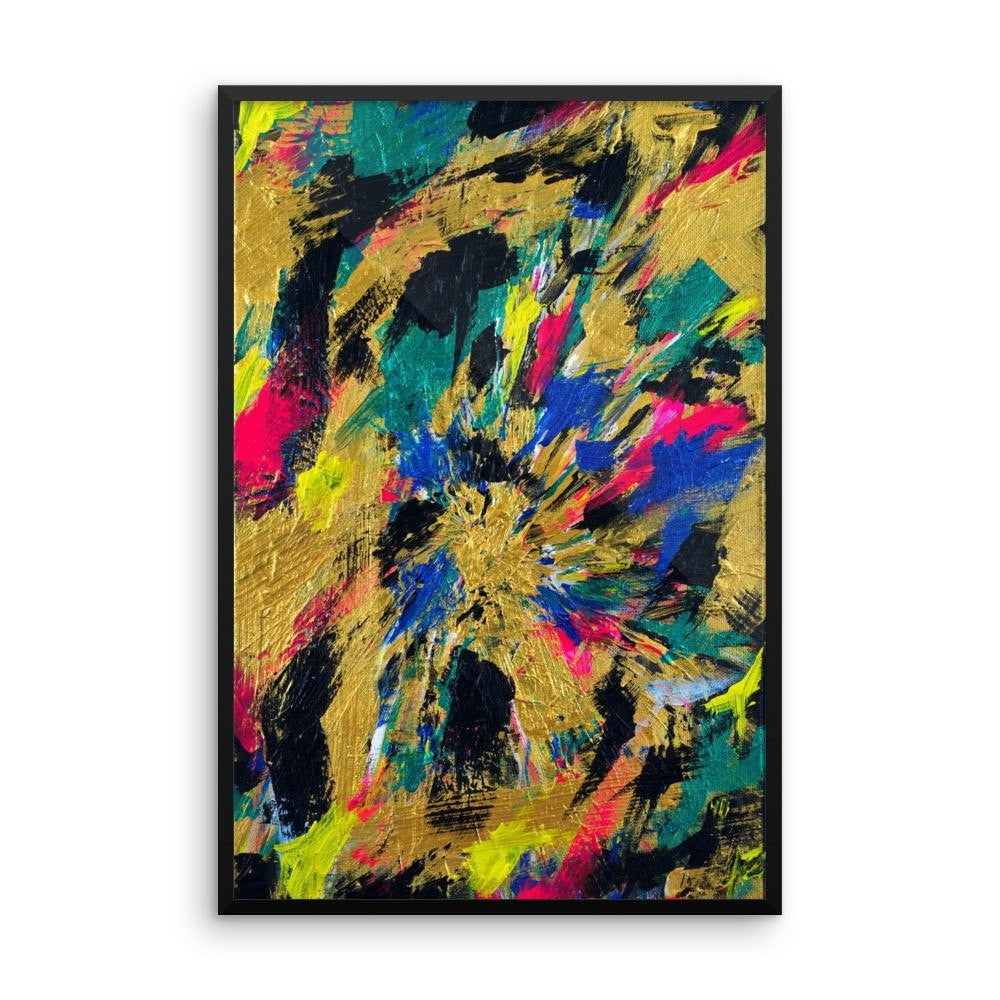 No Name. Enhanced Matte Paper Framed Poster Abstract Deep
