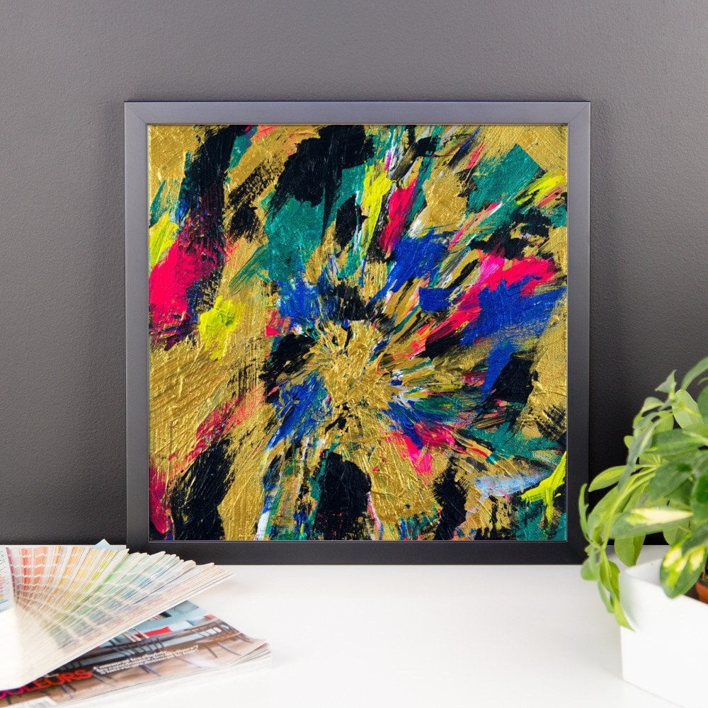 No Name. Enhanced Matte Paper Framed Poster Abstract Deep