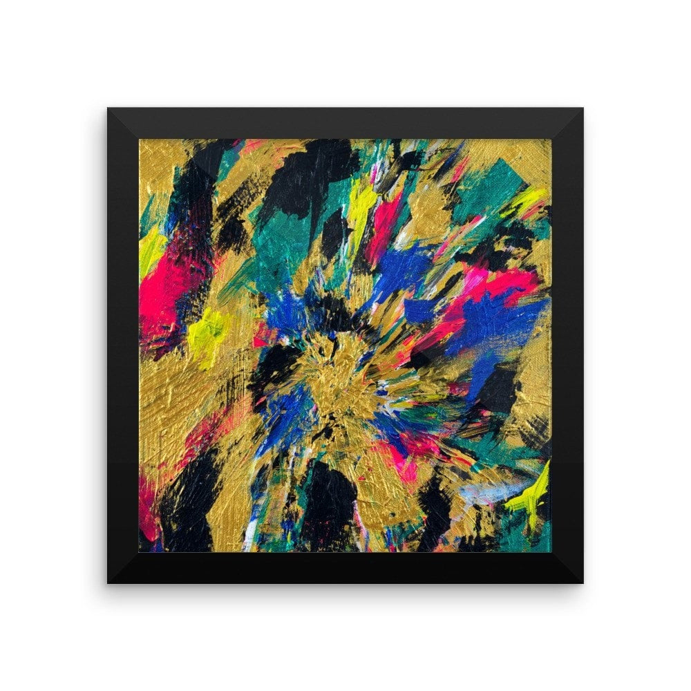 No Name. Enhanced Matte Paper Framed Poster Abstract Deep