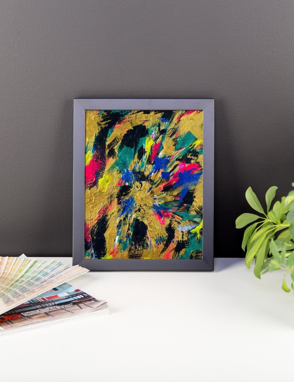No Name. Enhanced Matte Paper Framed Poster Abstract Deep