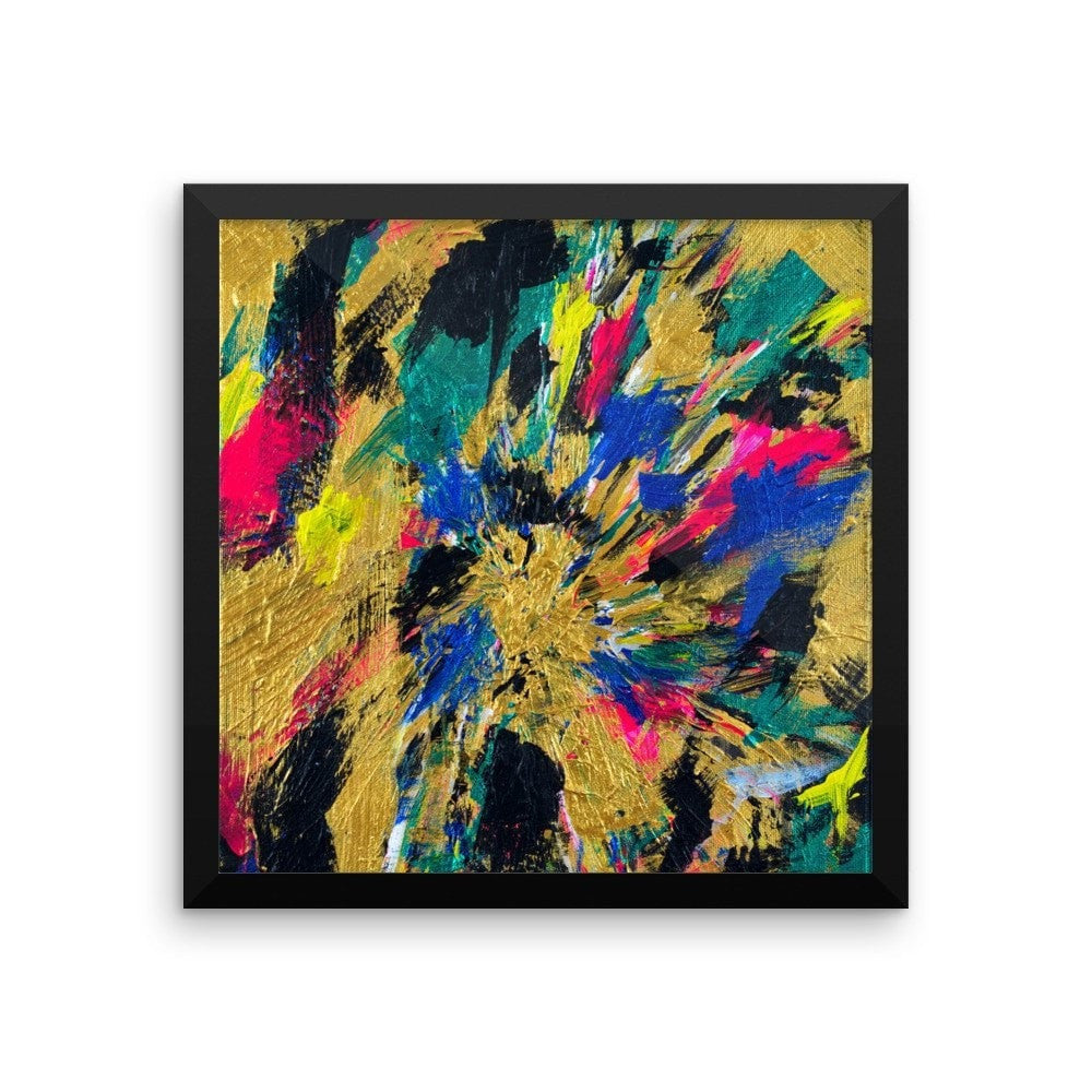No Name. Enhanced Matte Paper Framed Poster Abstract Deep