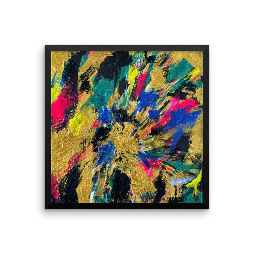 No Name. Enhanced Matte Paper Framed Poster Abstract Deep