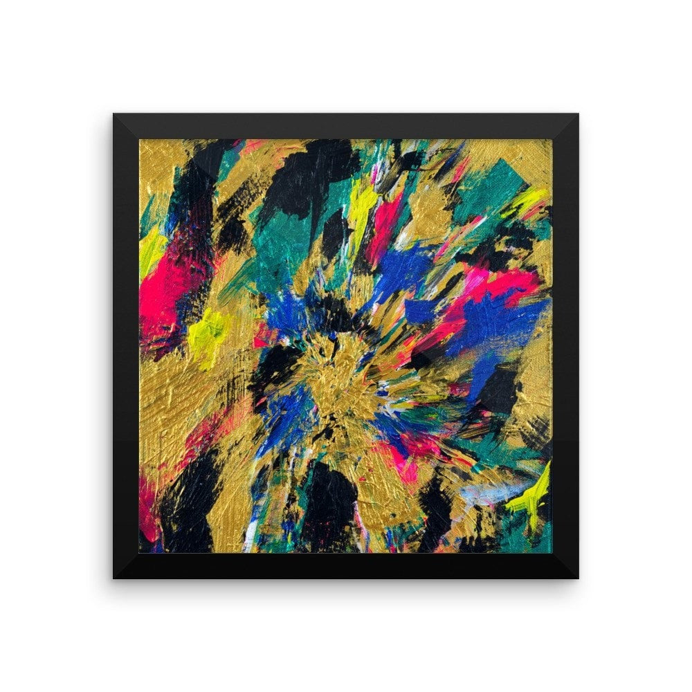 No Name. Enhanced Matte Paper Framed Poster Abstract Deep