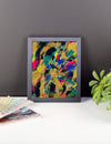 No Name. Premium Luster Photo Paper Framed Poster Abstract Deep