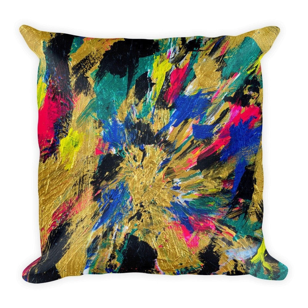 No Name. Square Pillow Abstract Deep