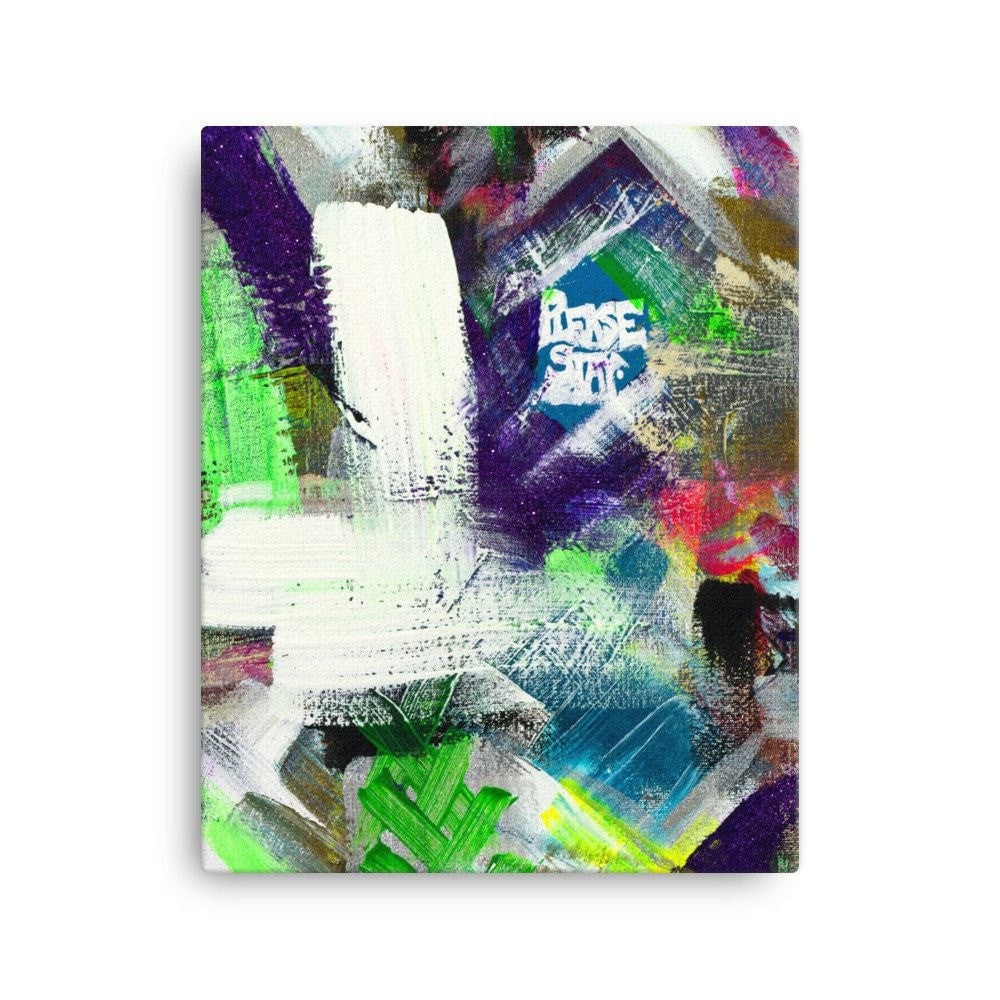 Please Stay. Canvas Abstract Deep