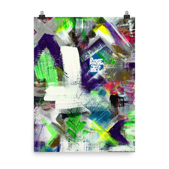 Please Stay. Enhanced Matte Paper Poster Abstract Deep