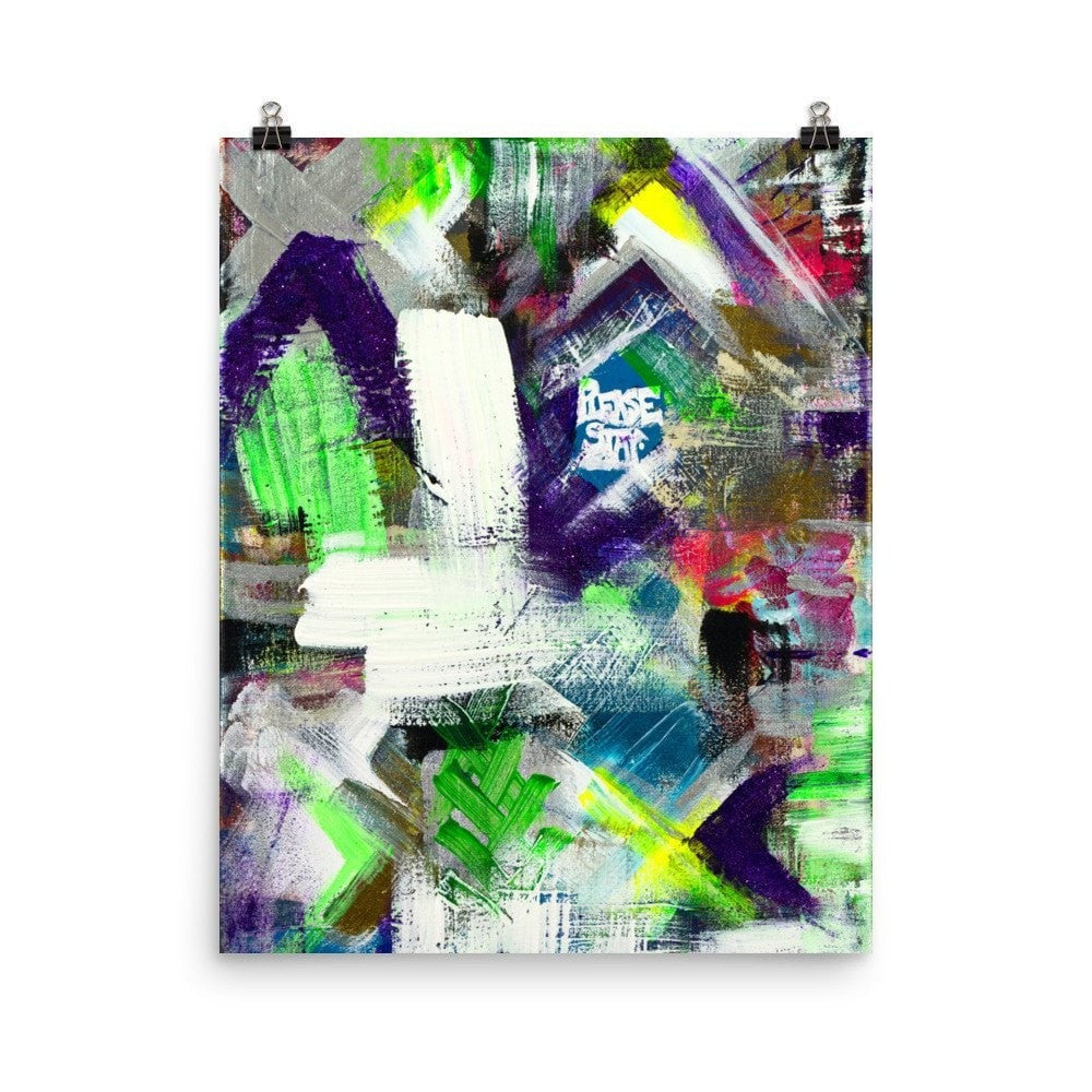 Please Stay. Enhanced Matte Paper Poster Abstract Deep