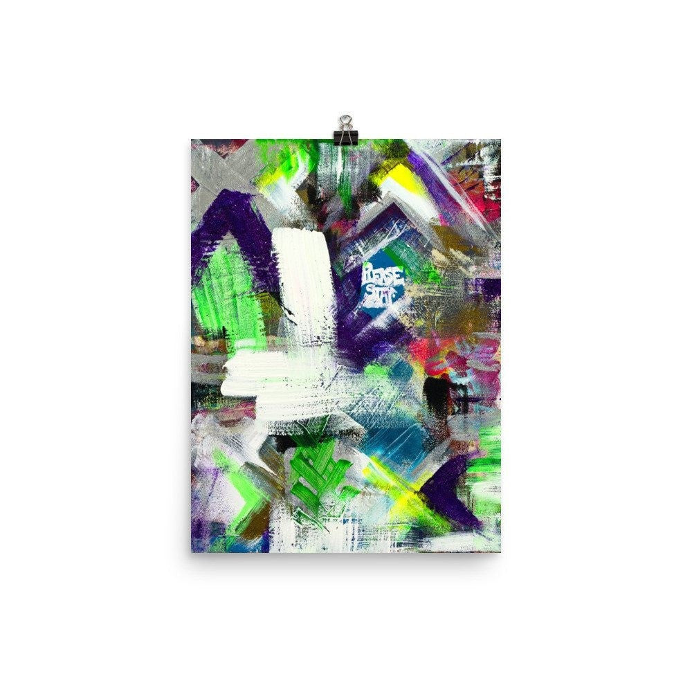 Please Stay. Enhanced Matte Paper Poster Abstract Deep