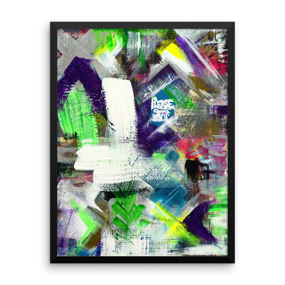 Please Stay. Premium Luster Photo Paper Framed Poster Abstract Deep