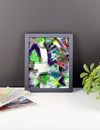 Please Stay. Premium Luster Photo Paper Framed Poster Abstract Deep