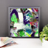 Please Stay. Premium Luster Photo Paper Framed Poster Abstract Deep