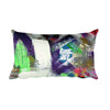 Please Stay. Rectangular Pillow Abstract Deep