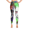 Please Stay. Yoga Leggings Abstract Deep