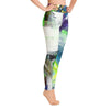 Please Stay. Yoga Leggings Abstract Deep