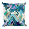 Plenty Of Time. Not Enough Time. Square Pillow Abstract Deep