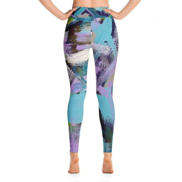 Plenty Of Time. Not Enough Time. Yoga Leggings Abstract Deep