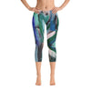 Right Is Right. Capri Leggings Abstract Deep