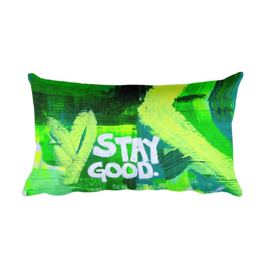 Stay Good. Rectangular Pillow Abstract Deep