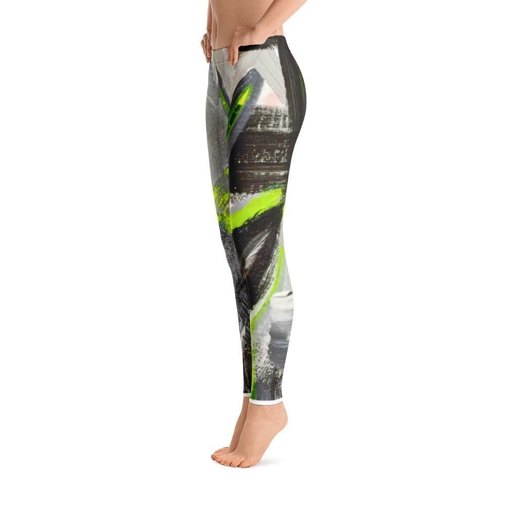 Stay In The Fight. Ankle Length Leggings Abstract Deep