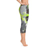 Stay In The Fight. Capri Leggings Abstract Deep