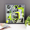 Stay In The Fight. Premium Luster Photo Paper Framed Poster Abstract Deep