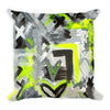 Stay In The Fight. Square Pillow Abstract Deep