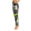 Stay In The Fight. Yoga Leggings Abstract Deep