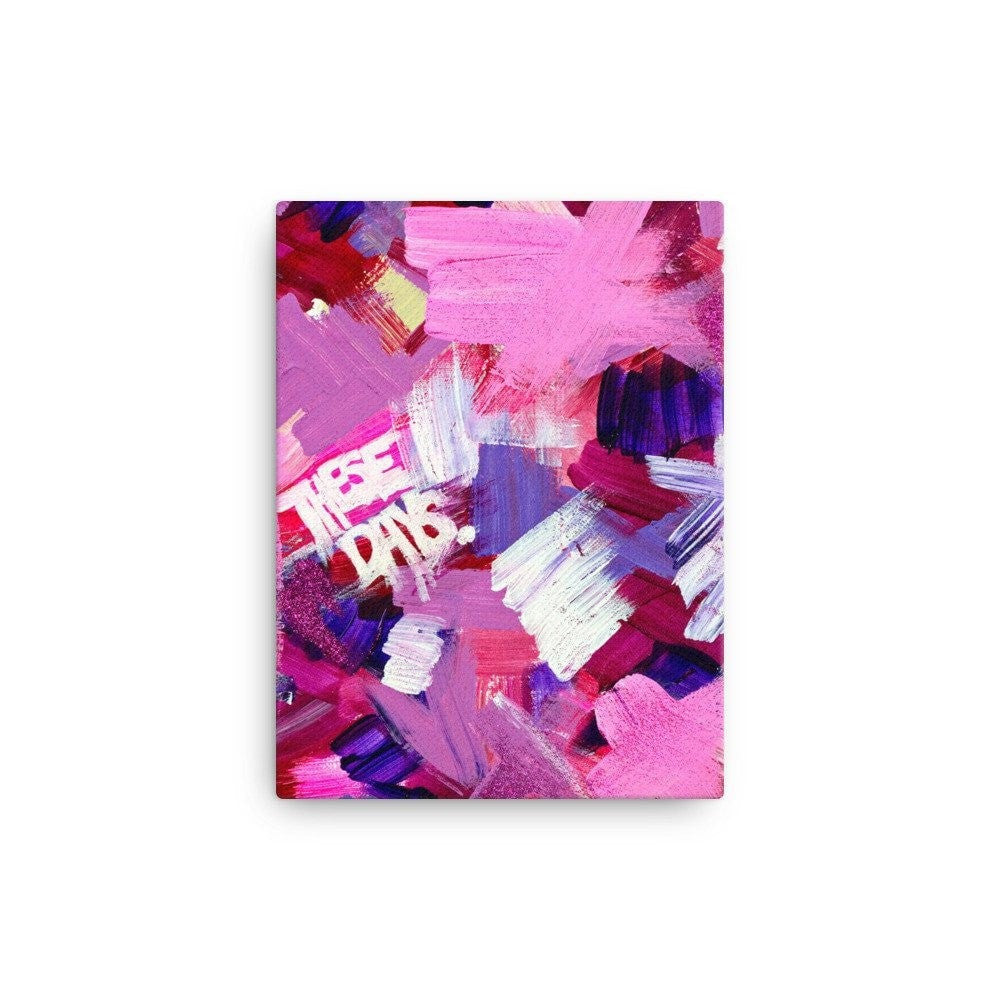 These Days. Canvas Abstract Deep