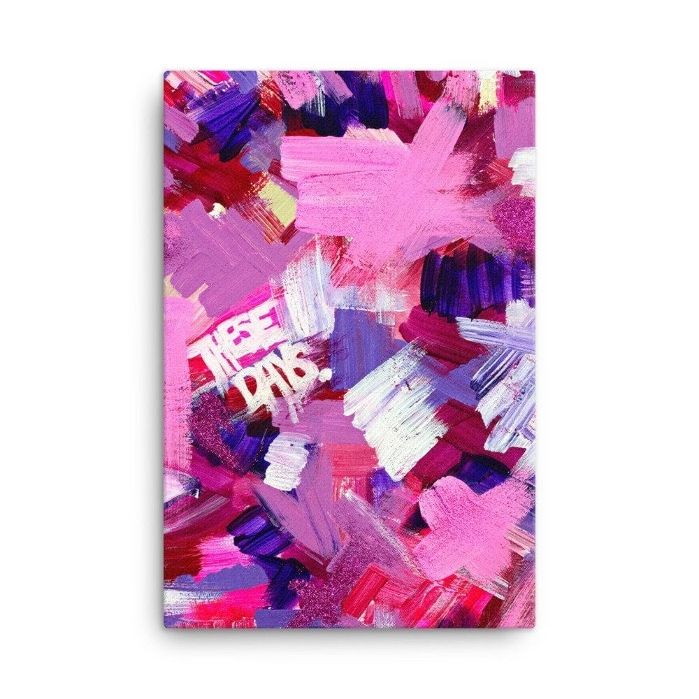 These Days. Canvas Abstract Deep