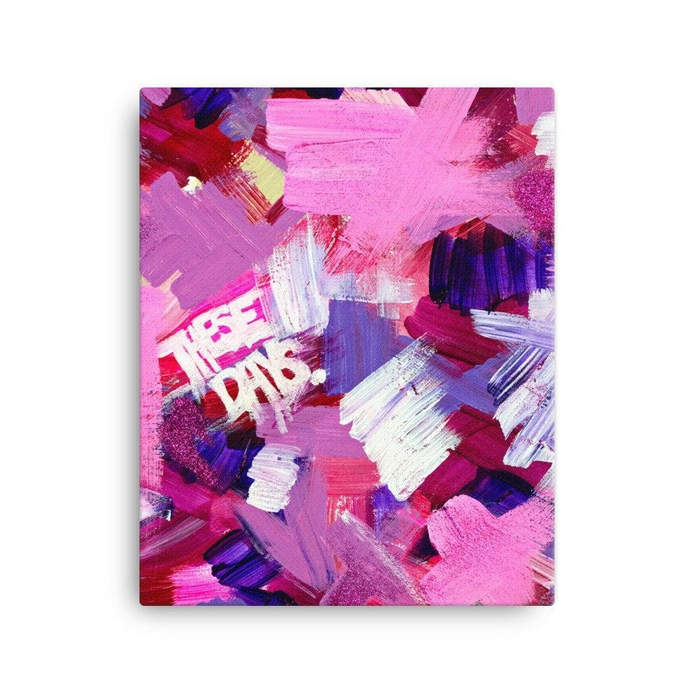 These Days. Canvas Abstract Deep